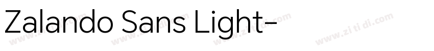 Zalando Sans Light字体转换